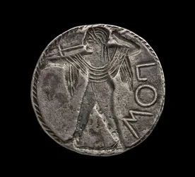 Antike griechische incuse Silbermünze aus Posidonia, 510-30 n. Chr.